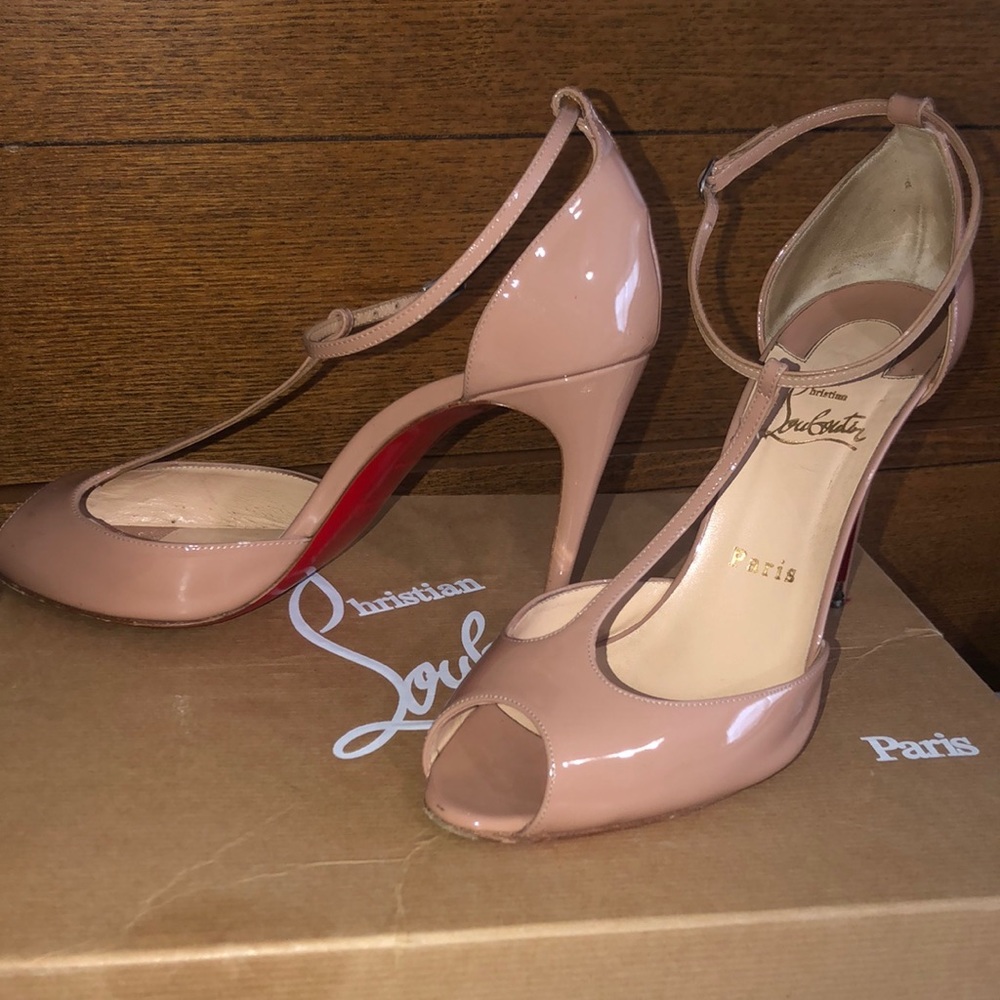 Christian Louboutin Senora Patent Nude